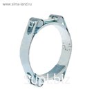 Хомут силовой MGF, диаметр 65-75 мм, двухболтовый, оцинкованный