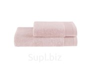 Soft cotton DELUXE полотенце розовый Турция 75х150см, оптом