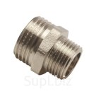 Ниппель переходной AQUALINK, 1/2" х 1 1/4", наружная резьба, никелированная латунь