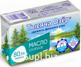 Масло сливочное соленое Тысяча Озер 80,5% 100 гр.