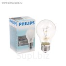 Лампа накаливания Philips Stan A55 CL 1CT/12X10, E27, 75 Вт, 230 В