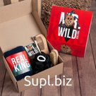 Набор подарочный Этель Wild man, полотенце 30х60 см и аксессуары