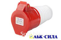 Розетка HT- 215 16А пер. 3Р+РЕ+N 380В. IP-44