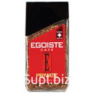 Кофе растворимый EGOISTE «Private», сублимированный, 100 г, 100% арабика, стеклянная банка