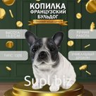 Копилка "Щенок Французского бульдога" 16,5 х 11,5 х 18 см.