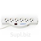 Сетевой фильтр 5 м, 6 розеток, Vektor SOFT