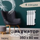 Радиатор Tropic 350x80 мм биметаллический, 4 секции
