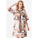 Платье женское, размер 42, цвет бежевый