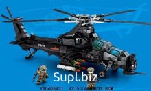 Конструктор Sembo Block Вертолет военный Z10 704 дет. в кор. 42.5х6.8х32.8 см