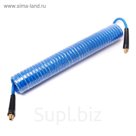 Шланг витой Partner AHC-48B, полиуретановый, с наконечниками 1/4", 6,5х10ммх10м
