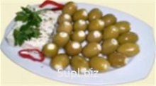Оливки с начинкой из сыра\Olives filled with cheese 160 гр Пастеризованный