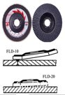 Лепестковые тарельчатые круги Abraflex FLDH10 INOX D150 P60