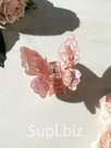 Заколка крабик бабочка Quattro Fly цвета Flamingo