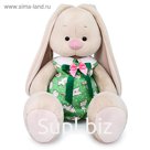 Мягкая игрушка «Зайка Ми в зелёном комбинезоне с кроликами», 34 см