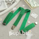 Подтяжки детские, ширина - 1,5 см, цвет зелёный