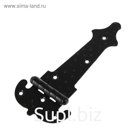 Петля стрела фигурная, ПС-150-S, цвет черный матовый