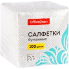 Салфетки бумажные OfficeClean, 2слойн., 24*24см, белые, 100шт.