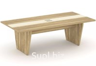 Стол для переговоров, цвет гикори + ваниль