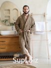 Махровый халат мужской Safia BASIC XXXL (54-56) коричнеый