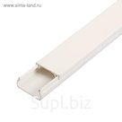 Кабель-канал IEK ECOLINE, 20х10 мм, L=2000 мм, пластик, белый