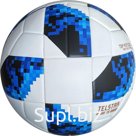 Мяч футбольный Telstar - синий, PU3.0мм, 420 гр, термо сшивка