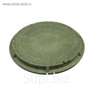 Люк полимерный, легкий, 15 кН, нагрузка до 1.5 т, зеленый