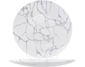 Antique silver dinner plate, 25.5 cm in diameter