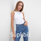 Майка женская MINAKU: SPORTY &amp; STYLISH цвет белый, р-р 46