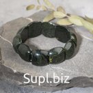 Браслет пластина «Змеевик», d= 5,5 см