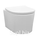 Унитаз подвесной Comforty CF40513R, безободковый, сиденье дюропласт