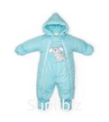 Jumpsuit with booties, Winter, Turquoise, art. 247shm
