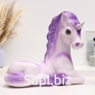 Копилка "Единорог" сиреневый, 21х40х34см