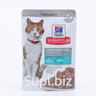 Влажный корм Hill's SP cat sterilised для стерилизованных кошек, форель, 85 г