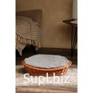 Лежанка для собак и кошек из лозы, 57х49х16 см