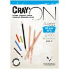 Скетчбук - блокнот 50л. А4 на склейке Clairefontaine "Cray'ON", 120г/м2, мелкозерн.