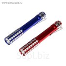 Фонарик ручной "Клетка", 1 LED, крепление на ремень, 2 АА, микс, 1.5х13 см