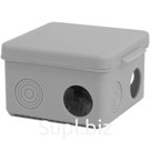 Коробка распаяч. для открытой проводки 80*80*50 мм (квад.), 7 входов,штрих-код,IP54,(100),шт.