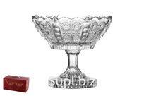 Ваза сервировочная на ножке, диаметр 15см, высота 12.6см, Хрустальное солнце