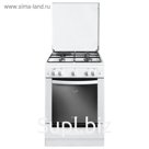 Плита Gefest ПГЭ 6110-01, комбинированная, 4 конфорки, 52 л, белая