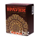 Сахар тростниковый БРАУНИ, 0,5 кг (98 кусочков, размер 15×16×21 мм)