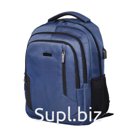 Рюкзак Berlingo City "Strict grey" 42*29*17см, 2 отд, 3 карм, отд.для ноут, USB разъем, эргон.спинка