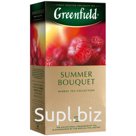 Чай Greenfield "Summer Bouquet", травяной аром. малина,шиповн., 25 фольг. пакетиков по 1,5г