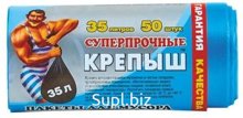 Пакеты для мусора "Крепыш" 35 литров  Romax, 50 шт. в рулоне
