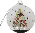 NataM Christmas tree ball, elegant 75mm diameter
