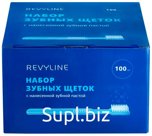 Набор зубных щеток Revyline с нанесенной зубной пастой (100 шт.)