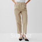 Брюки классические женские MINAKU: Safari, бежевые, размер 52