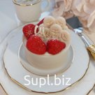 Свеча-"Суфле новогоднее с клубникой"
