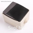 Выключатель Smartbuy "Сатурн", 16 A , 1 клавиша, IP54, белый
