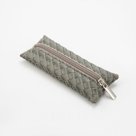 Ключница, длина 14 см, отдел на молнии, цвет серый