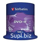 Verbatim Диски DVD+R 4.7Gb 16-х, 100шт, Cake Box 43551